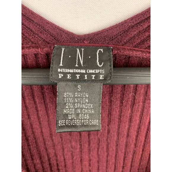 I.N.C Petite Ribbed V-Neck Top S - Picture 3 of 4